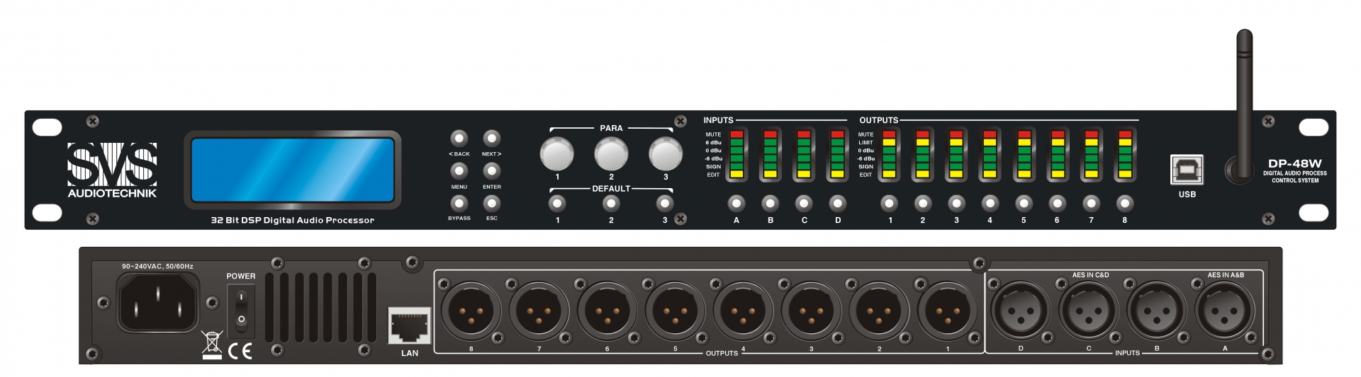 SVS Audiotechnik DP-48W Цифровой процессор: 4 входа 8 выходов в Красном Яре
