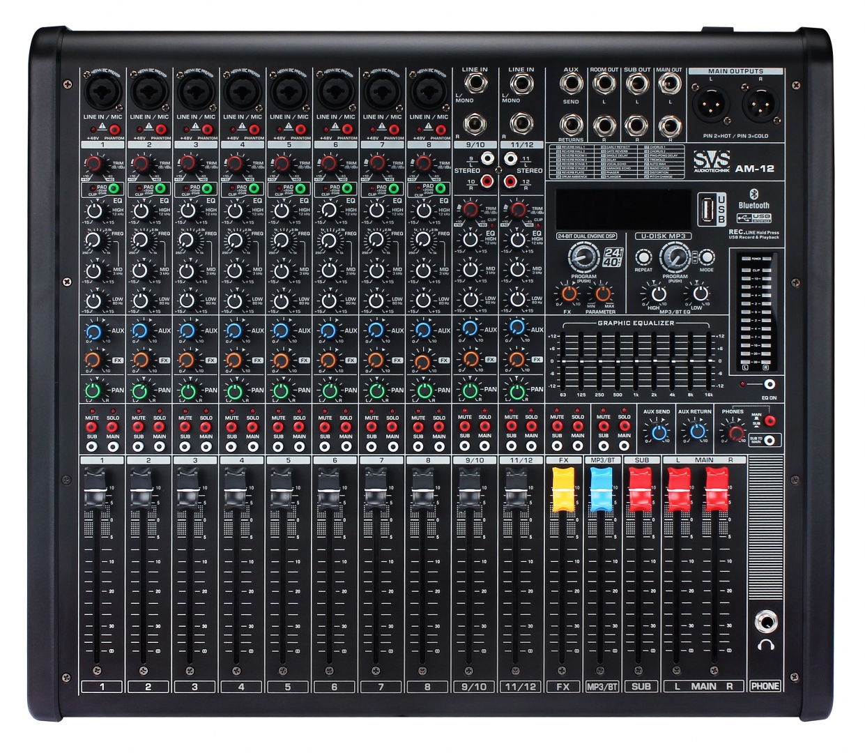 SVS Audiotechnik mixers AM-12 Микшерный пульт аналоговый, 12-канальный в Красном Яре