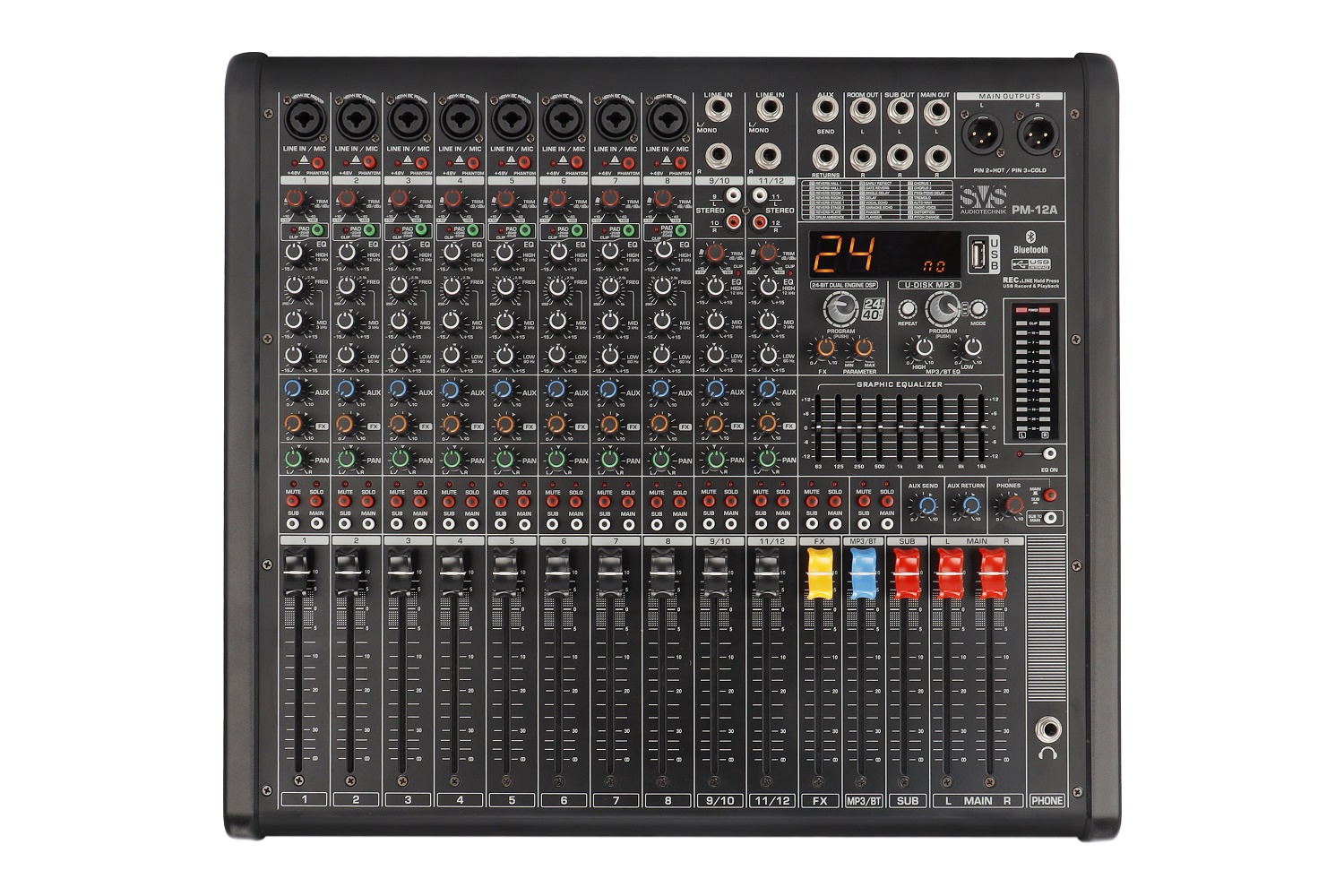 SVS Audiotechnik mixers PM-12A Активный аналоговый микшерный пульт, 12-канальный в Красном Яре